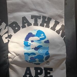 A Bathing Ape Camo Blue Graphic Tee